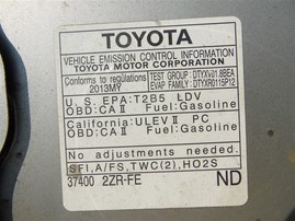 2013 Toyota Corolla S Silver 1.8L AT #Z23430